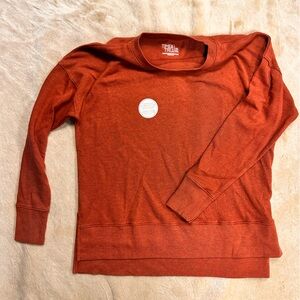 Time and Tru Orange Crewneck Sweatshirt